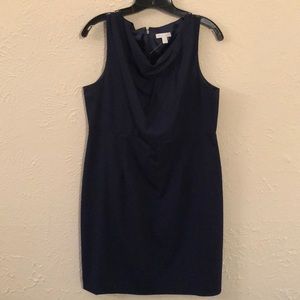 Ladies Navy Blue Sheath Dress